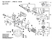 Bosch 0 603 321 903 Pws 10-125 Ce Angle Grinder 230 V / Eu Spare Parts